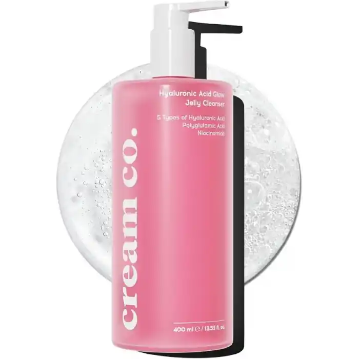 Cream Co. Leke Karşıtı Nemlendirici Yüz Temizleme Jeli Niacinamide Hyalüronik Asit, 400 ML,Tüm Cilt Tipleri