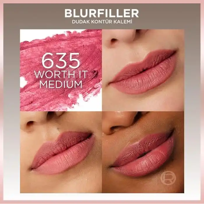 LOreal Cosmetics Paris Blurfiller Dudak Kalemi 635