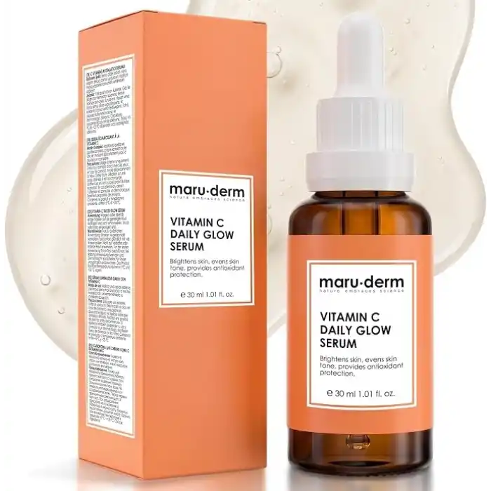 Maruderm C Vitamini ve Peptit Aydınlatıcı Cilt Bakım Serumu – Canlılık ve Ton Eşitliği Görünümü Destekleyici Yüz Serumu,%10 Sodyum Askorbil Fosfat ile, 30 ML
