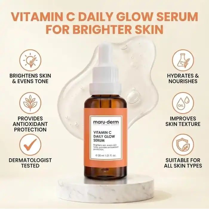 Maruderm C Vitamini ve Peptit Aydınlatıcı Cilt Bakım Serumu – Canlılık ve Ton Eşitliği Görünümü Destekleyici Yüz Serumu,%10 Sodyum Askorbil Fosfat ile, 30 ML