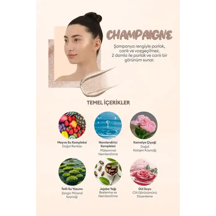 MISSHA Şampanya Tonlu Likit Aydınlatıcı –Parlak Görünüm Sunan Apieu Juicy Pang Highlighter Champaigne(GD01)