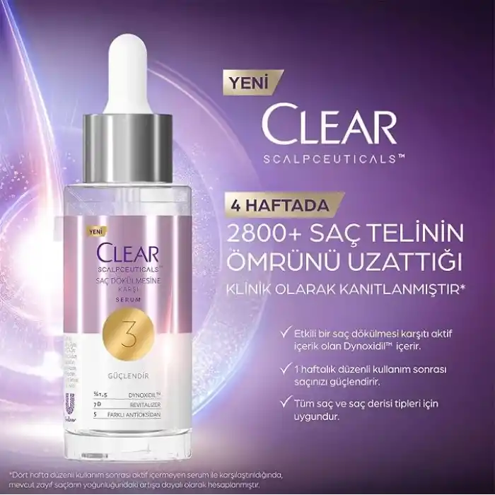 Clear Scalpceuticals Saç Bakım Serumu Saç Dökülmesine Karşı 45 ml