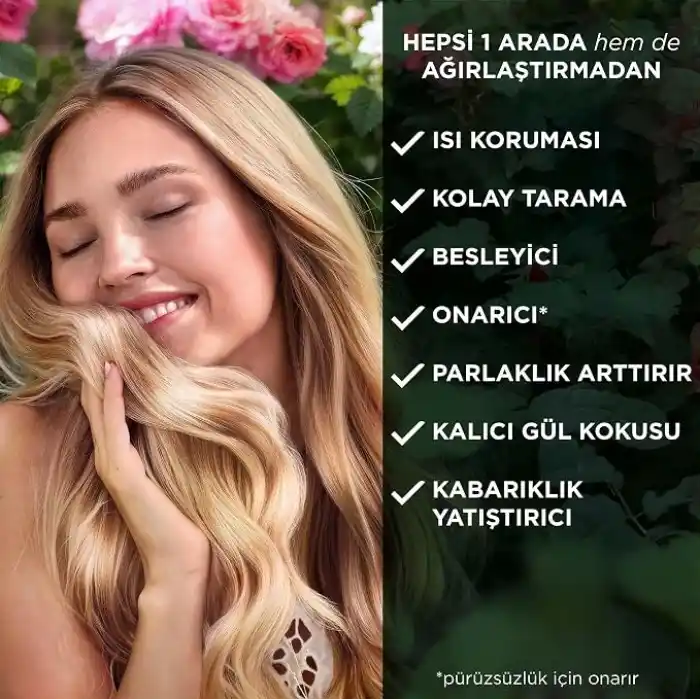 Herbal Essences Kadifemsi Yumuşaklık Gül Kokulu Hepsi Bir Arada Ağırlaştırmayan Sıvı Saç Kremi 145ml