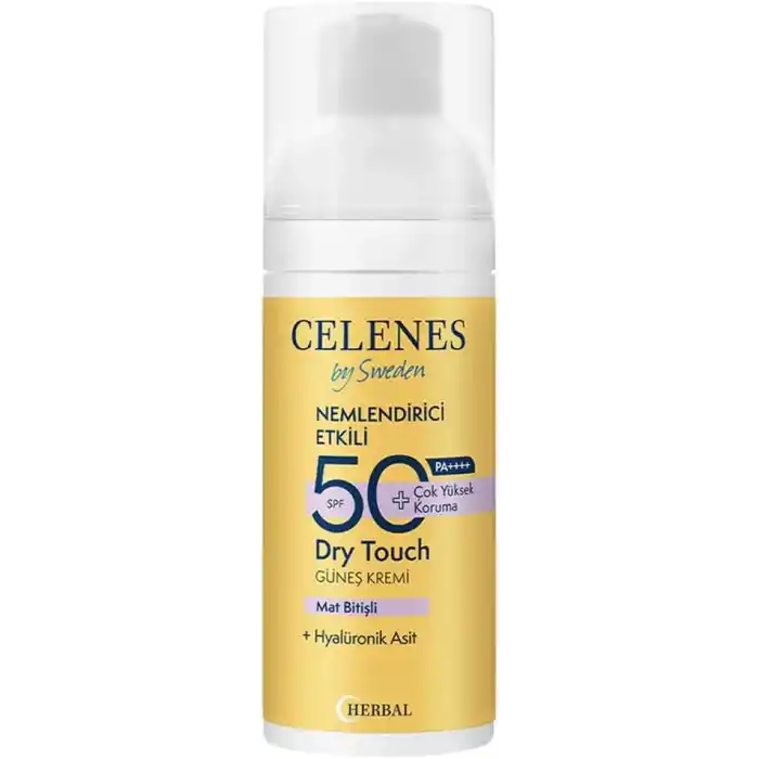 Celenes Herbal SPF 50+ Güneş Koruyucu Krem Dry Touch (50 ml)