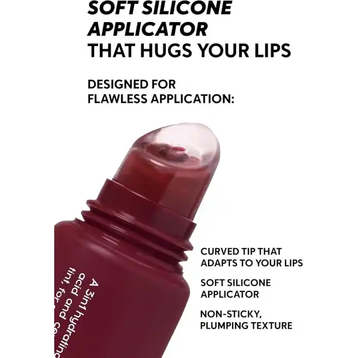 Cream Co. Nemlendirici Parlatıcı 3in1 Lip Balm, Dudak Bakım, Black Cherry Bordo, Hyaluronik Asit Seramid