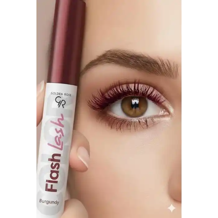 Golden Rose Flash Lash Colored Mascara No: 10 Burgundy - Renkli Maskara