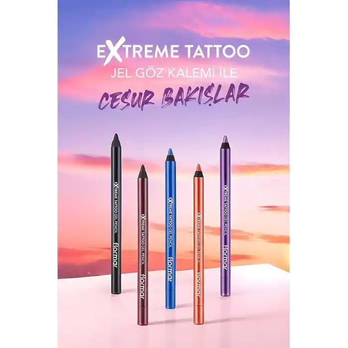 Flormar Mat Kalıcı Göz Kalemi (YEŞİL) - Extreme Tattoo Gel Pencil - 003 Deep Green - 8682536028851