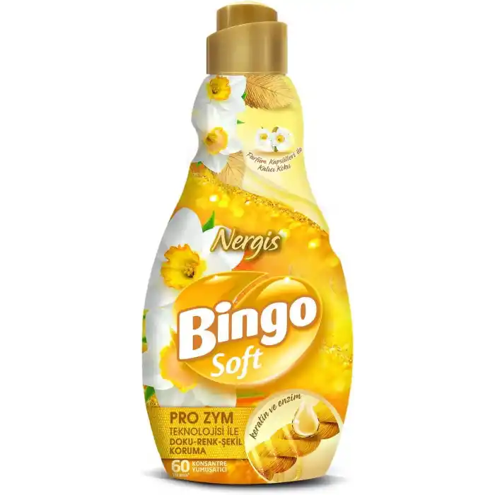 Bingo Soft Çamaşır Yumuşatıcısı, 1440 ml, Nergis