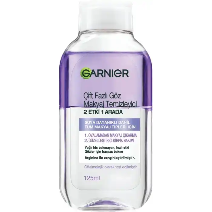 Garnier Çift Fazlı Göz Makyaj Temizleyicisi 2 Etki 1 Arada 125ML
