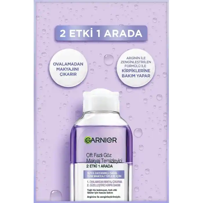 Garnier Çift Fazlı Göz Makyaj Temizleyicisi 2 Etki 1 Arada 125ML