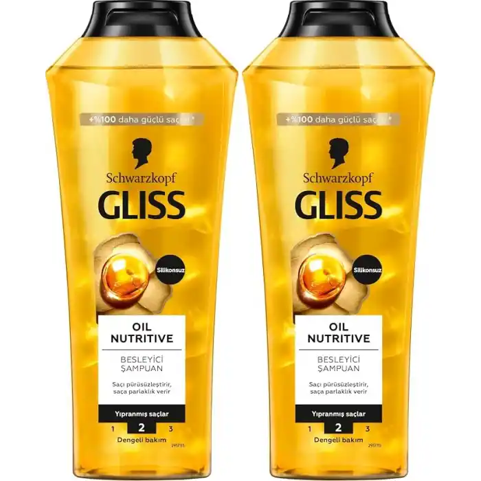 Gliss Oil Nutritive Şampuan 400ml 2li paket