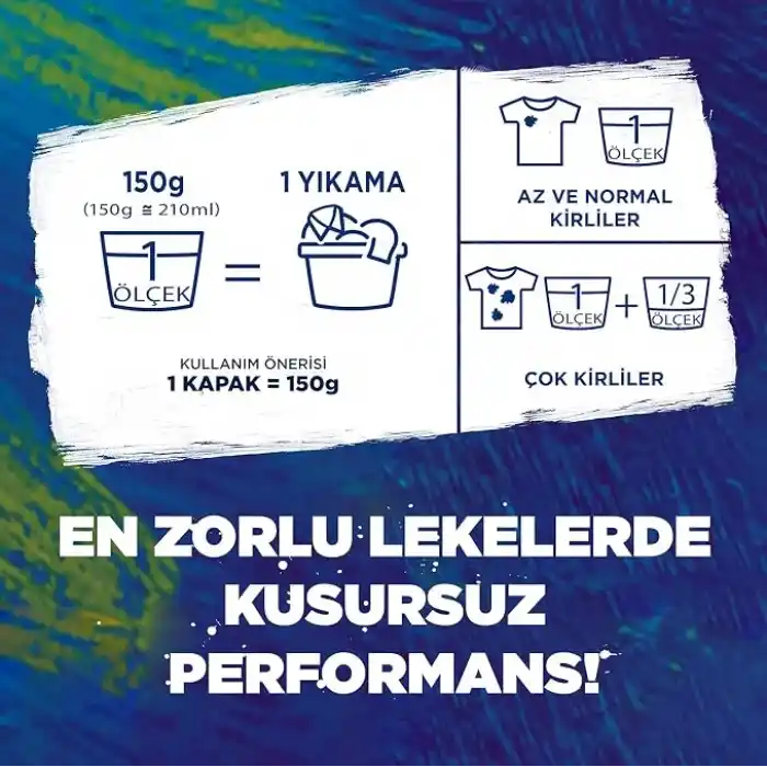 Omo Active Fresh Beyazlar 20 yıkama Toz Çamaşır Deterjanı 3 Kg