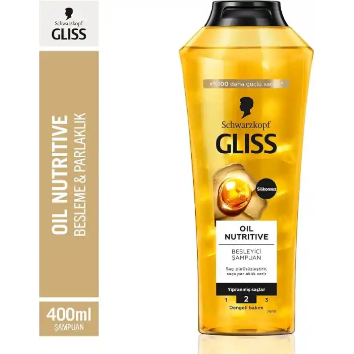 Gliss Oil Nutritive Şampuan 400ml 2li paket