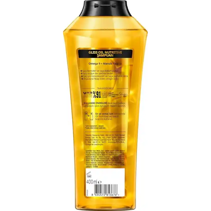 Gliss Oil Nutritive Şampuan 400ml 2li paket