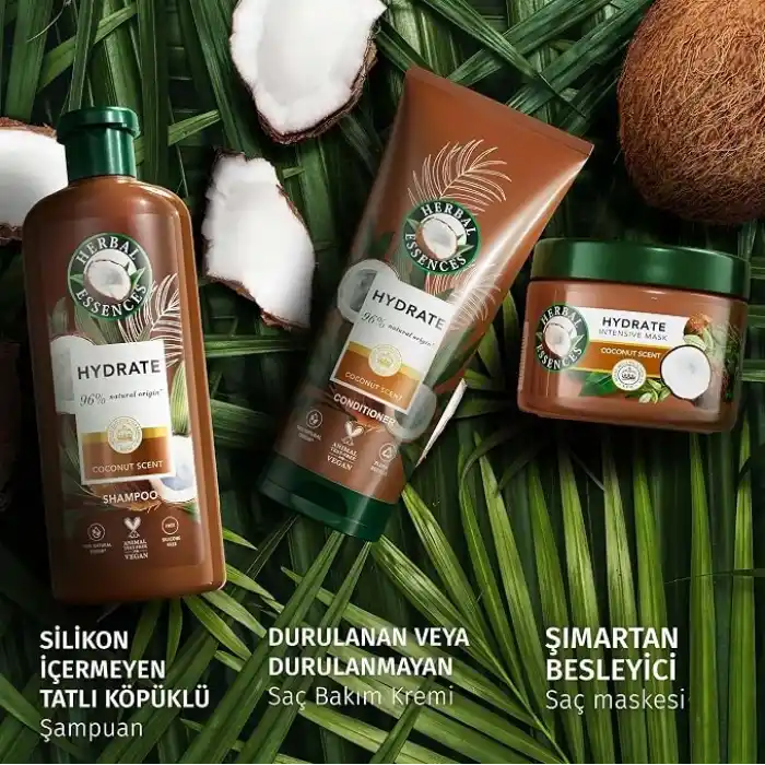 Herbal Essences Nemlendirici Hindistan Cevizi Kokulu Saç Bakım Maskesi 300ml