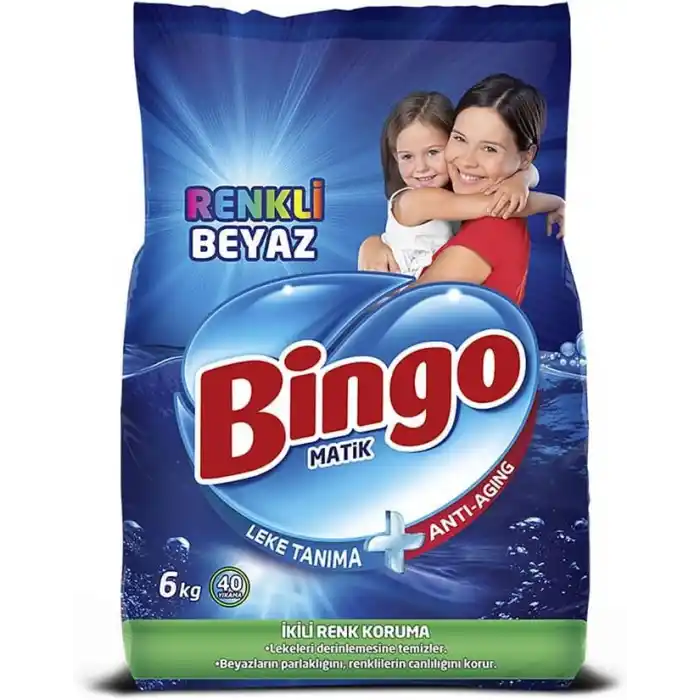 Bingo Matik Konsantre, Renkli & Beyaz, 6 Kg