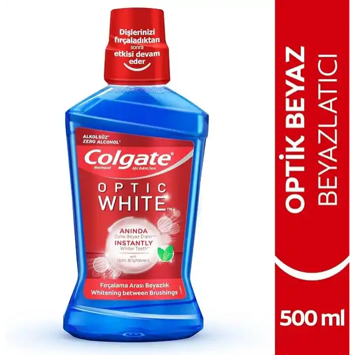 Colgate Optic White Beyazlatıcı Ağız Bakım Suyu 500 ml