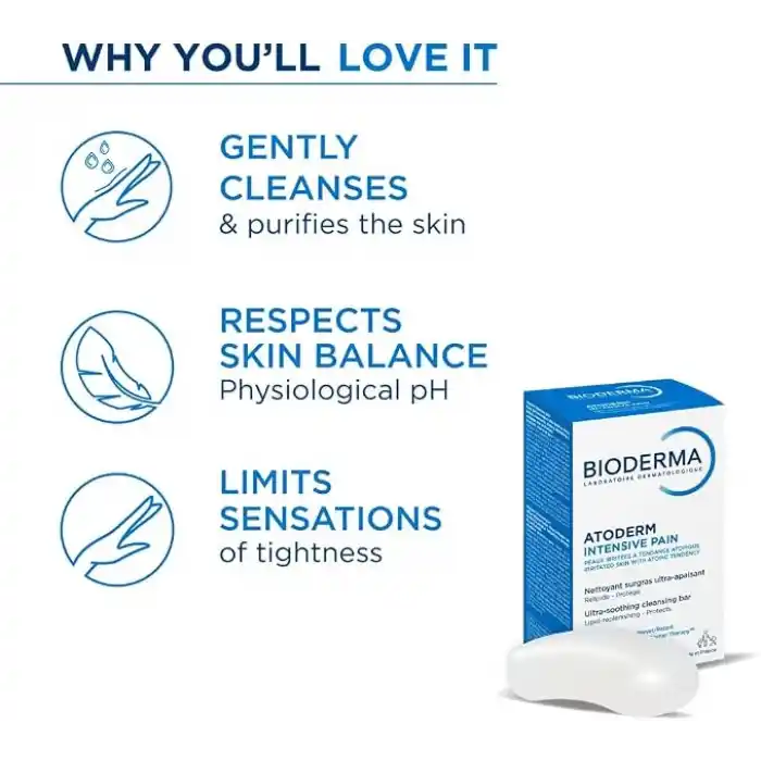 Bioderma Atoderm Intensive Bar Çok Kuru Atopi Eğilimli Cilt Nemlendirici Temizleyici Niasinamid, Shea Yağı