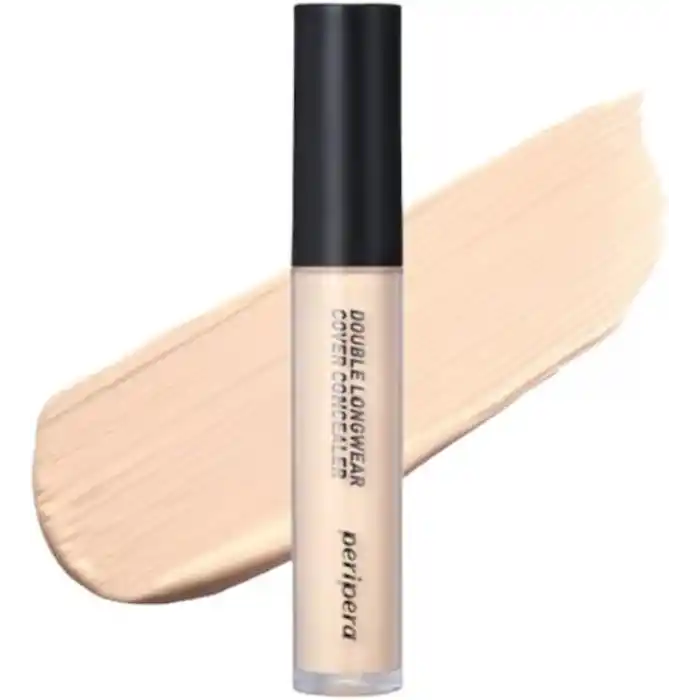 Peripera Hafif Yapılı Gün Boyu Yüksek Kapatıcı Peripera Double Longwear Cover Concealer (#01 Pure Ivory)