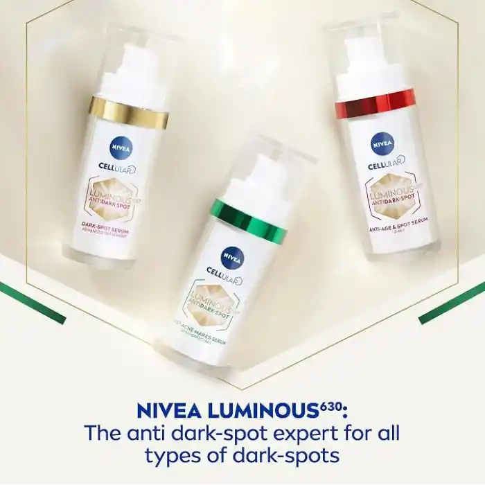 NIVEA Luminous630 Leke & Yaşlanma Karşıtı Serum 30 ml,Hyaluronik Asit ve Kolajen Tetikleyici