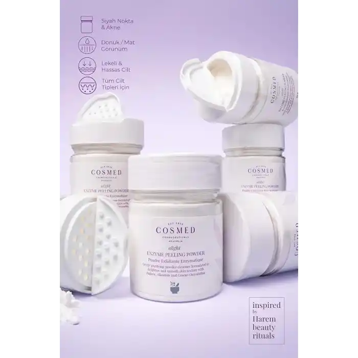 Cosmed Aydınlatıcı ve Arındırıcı Toz Yüz için Peeling 19 gr