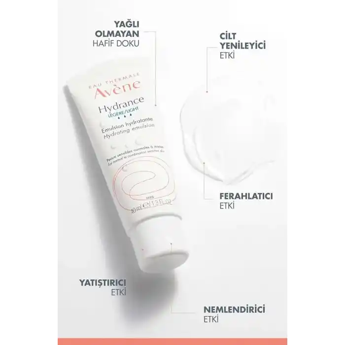 EAU THERMALE AVENE Hydrance Light Hassas Ve Karma Ciltler Için Nemlendirici Emülsiyon 40 ml 216616