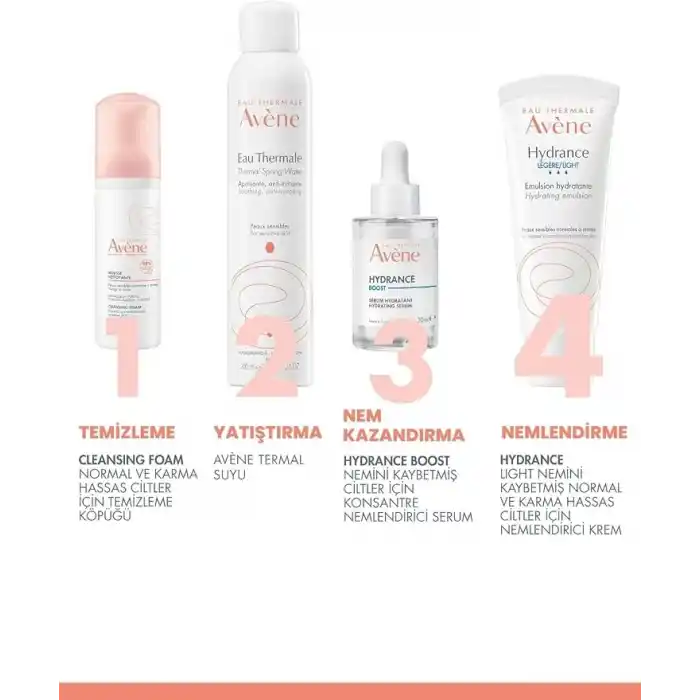 EAU THERMALE AVENE Hydrance Light Hassas Ve Karma Ciltler Için Nemlendirici Emülsiyon 40 ml 216616