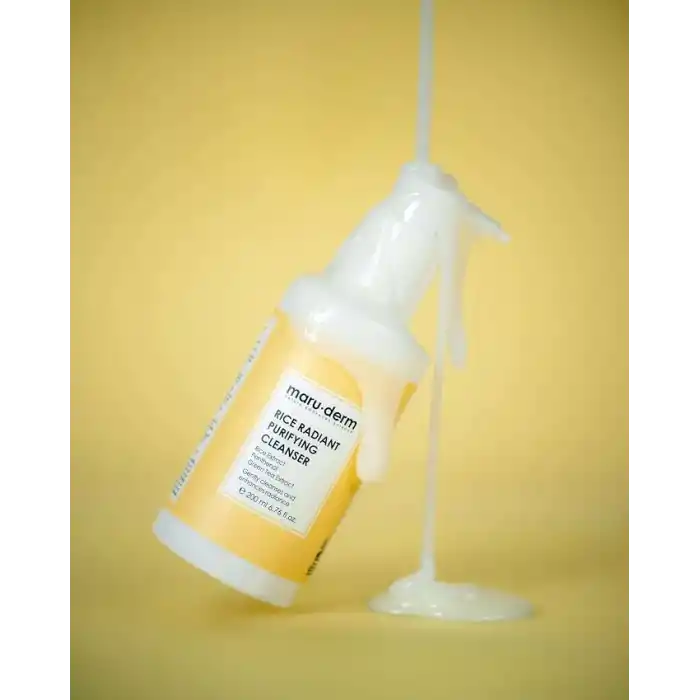 Maruderm Pirinç Özlü Aydınlatıcı Yüz Temizleme Jeli – Nazik Arındırıcı, Nemlendirici ve Canlandırıcı Temizleyici, 200 ML