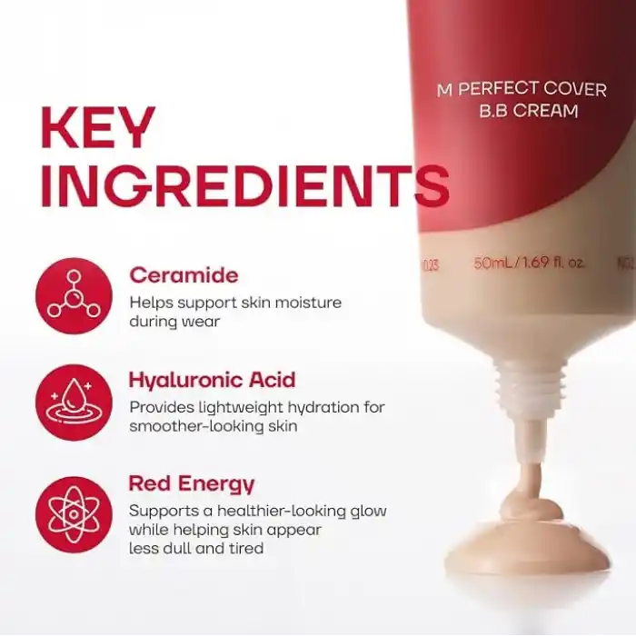 MISSHA Yoğun Kapatıcılık Sunan Nemlendirici BB Krem 50ml M Perfect Cover B.B Cream ExSPF42/PA+++ No: 21
