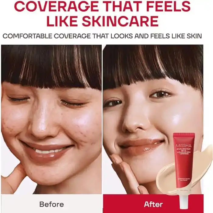 MISSHA Yoğun Kapatıcılık Sunan Nemlendirici BB Krem 50ml M Perfect Cover B.B Cream ExSPF42/PA+++ No: 21