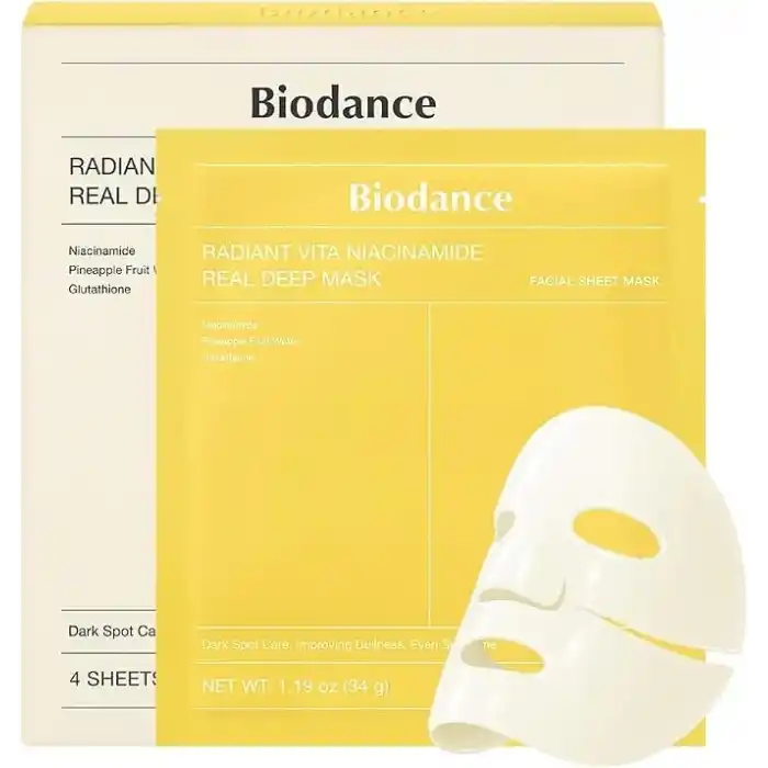 Biodance Radiant Vita Niacinamide Real Deep Mask Aydınlatıcı ve Eşitleyici Maske