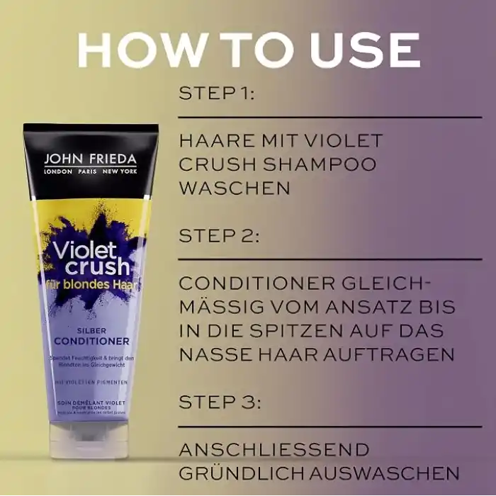 John Frieda Violet Crush Sarı Saçlara Özel Menekşe Özlü Mor Saç Bakım Kremi 250 ml