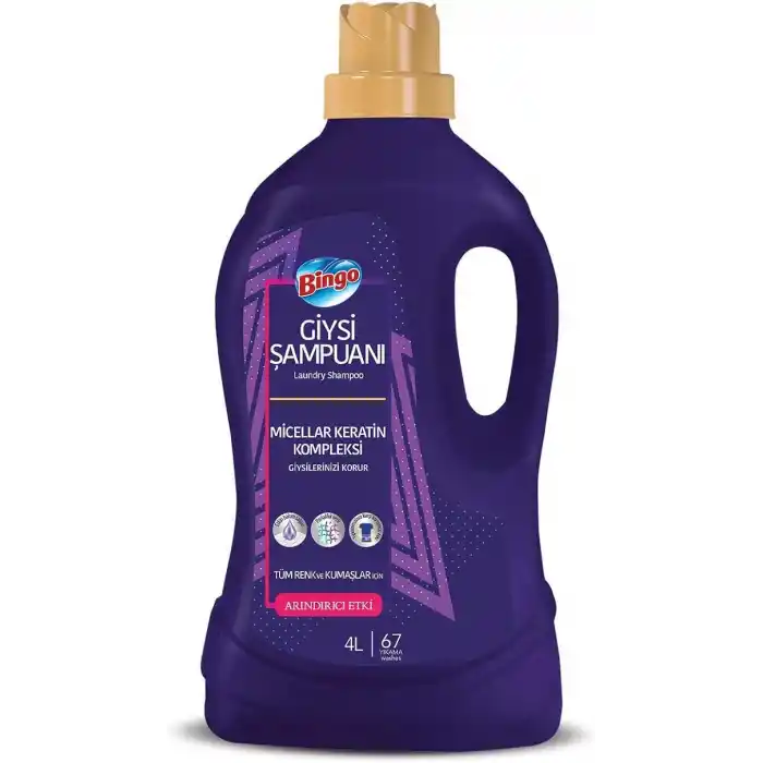 Bingo Giysi Şampuanı Arındırıcı Etki 4 L