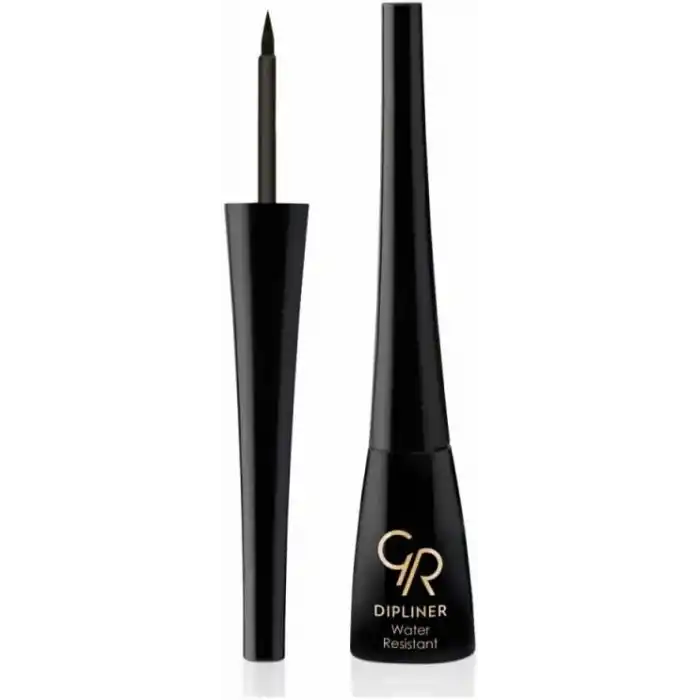 Golden Rose Dipliner - Black - Kolay Uygulanan Derin Siyah Likit Dipliner Eyeliner