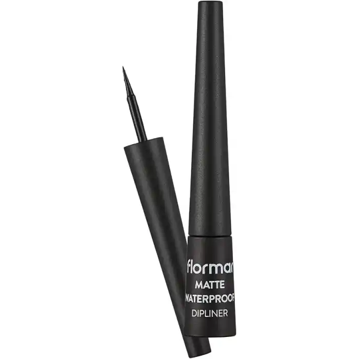 Flormar Suya Dayanıklı Mat Dipliner (SİYAH) - Waterproof Dipliner - 001 Black - 8690604536481