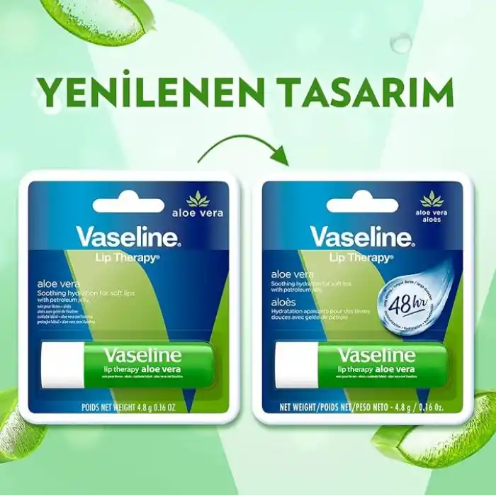 Vaseline Lip Therapy Dudak Bakım Kremi Aloe Vera 4.8 gr