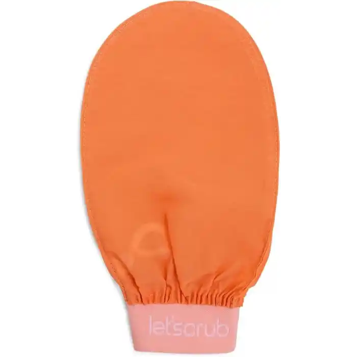 Letscrub Yavruağzı Lastikli Banyo Duş Kesesi Peeling Eldiveni%100 Floş Ipek Hassas Ciltler Için