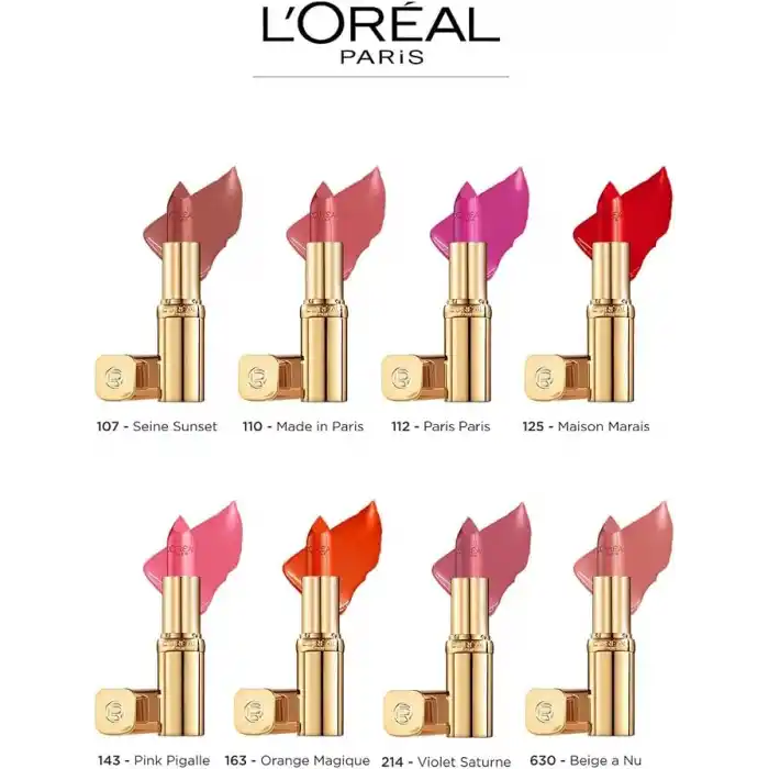 LOreal Paris Color Riche Saten Bitişli Ruj - 107 Seine Sunset Nude