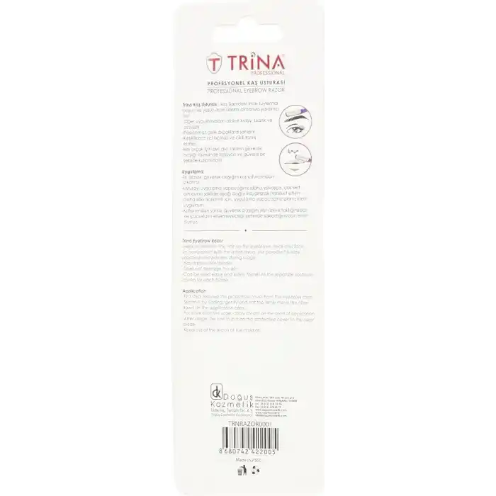 Trina Profesyonel Kas Usturası 2li ‎TRNRAZOR0001 2li paket