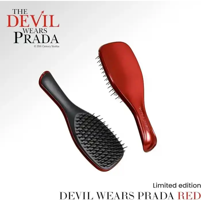 Tangle Teezer The Devil Wears Prada Ultimate Detangler Kırmızı Chrome Saç Fırçası Tarak Mini Boy