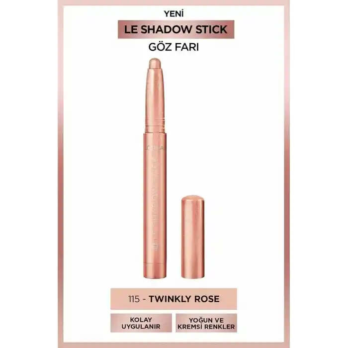 LOreal Paris Le Shadow Stick Göz Farı - 115 Twinkly Rose