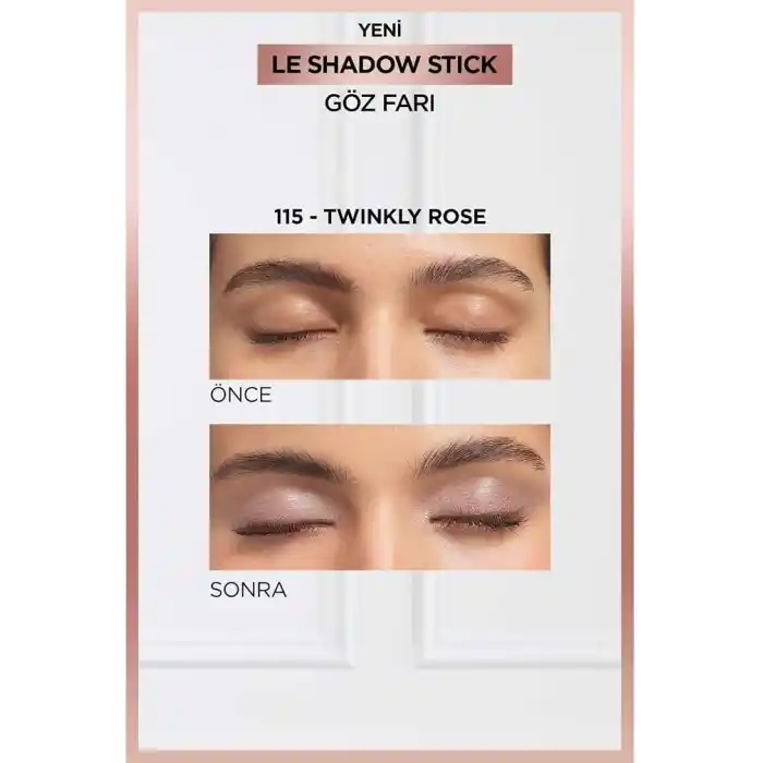 LOreal Paris Le Shadow Stick Göz Farı - 115 Twinkly Rose