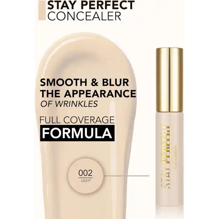 Flormar Doğal Bitişli Kapatıcı (SOĞUK ALT TON) - Stay Perfect Concealer - 002 Fair
