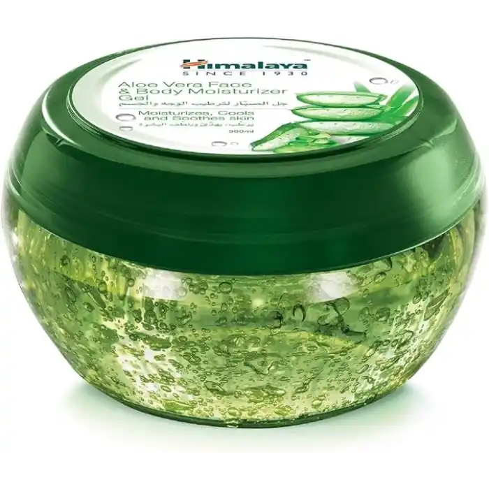 Himalaya Aloe Vera Yüz ve Vücut Nemlendirici Jel 300 ml | Serinletici, Yatıştırıcı | Parabensiz | Tüm Ciltler
