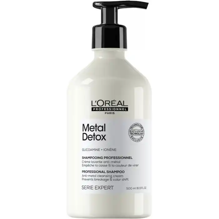 LOréal Professionnel Serie Expert Metal Detox Arındırıcı Şampuan 500 ml - İşlem Görmüş ve Boyalı Saçlar İçin Kırılma Karşıtı Bakım