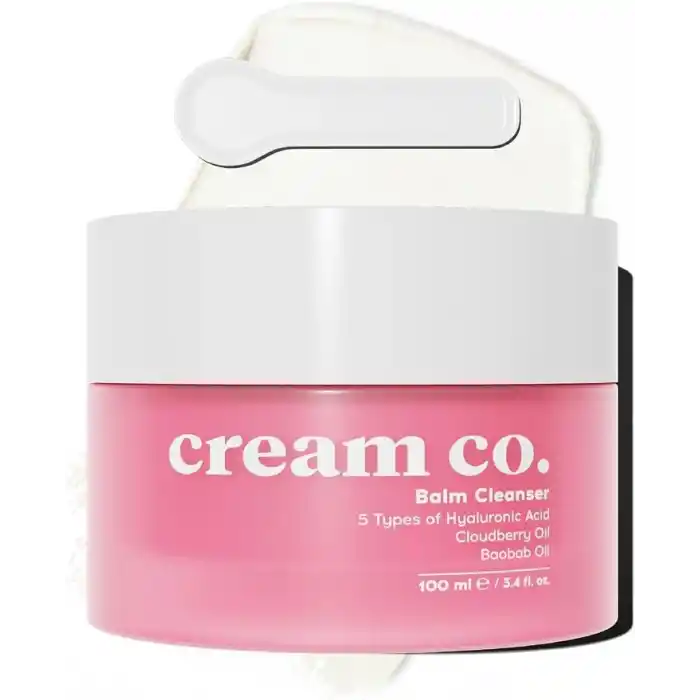 Cream Co. Yağ Bazlı Balm Yüz Makyaj Temizleyici, Aydınlatıcı Nemlendirici, Hyaluronik Asit, 100 ML