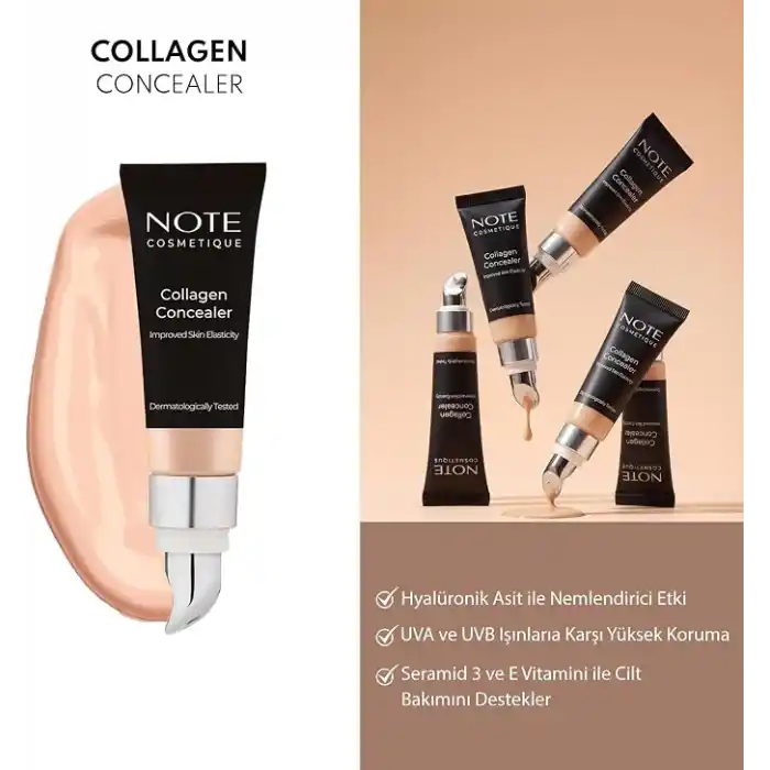 Note Cosmetics Collagen Concealer 01 Kolajen İçerikli SPF 20 Göz Altı Kapatıcısı