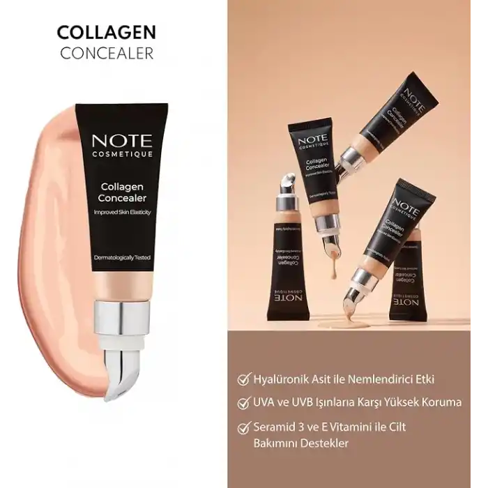 Note Cosmetics Collagen Concealer 02 Kolajen İçerikli SPF 20 Göz Altı Kapatıcısı