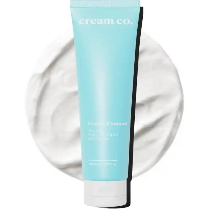 Cream Co. pH dengeli Krem Yüz Makyaj Temizleyici, Çift Aşamalı, Yeşil Çay Özü Aloe Vera, Tüm Cilt Tipleri