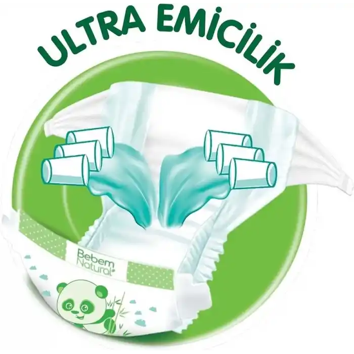 Bebem Natural 4 numara Maxi 104 adet Bebek Bezi